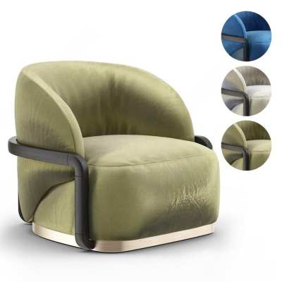 PAOLO现代流行休闲扶手椅3D模型下载